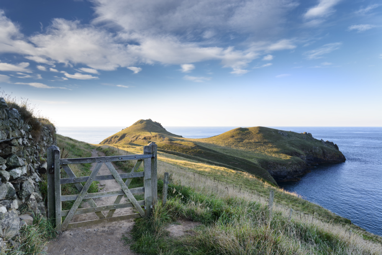 A view of the Cornish Coastal Footpath.